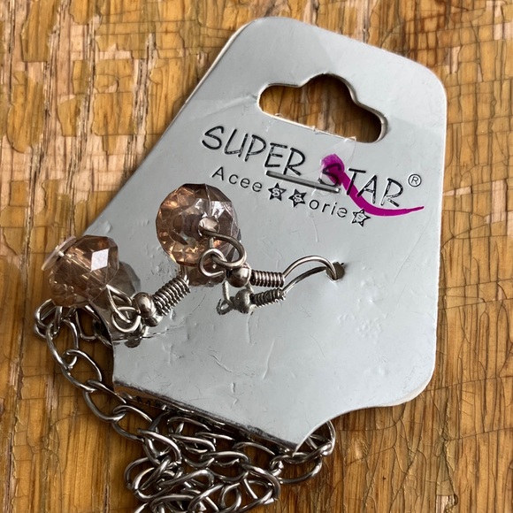 Chic Silver and Black Beaded Necklace - Picture 3 of 4